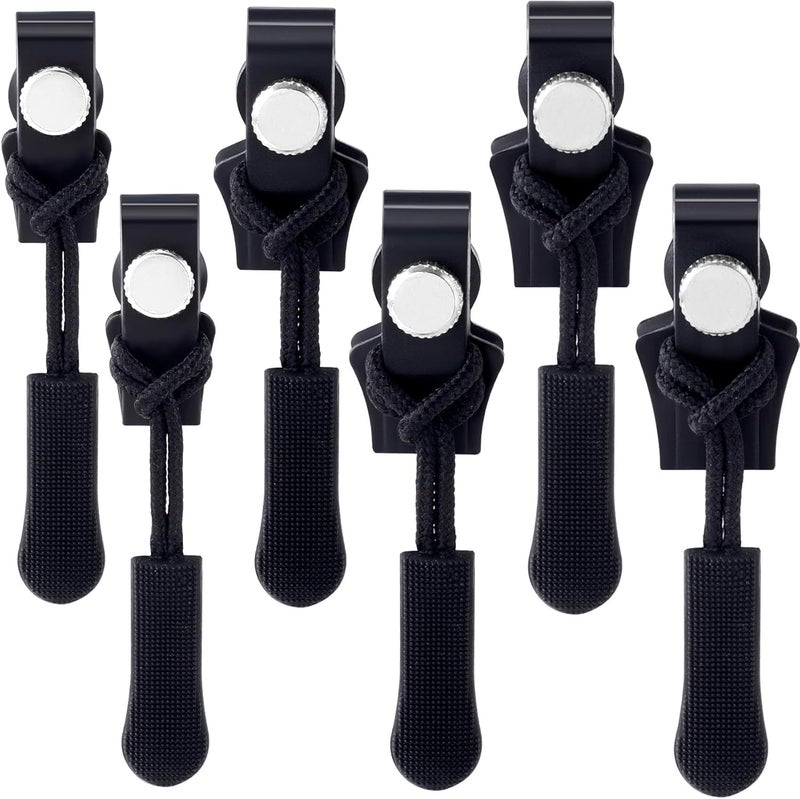 Sets Instant Zipper Repair Kit M Sizes Universal Zipper Slider Replacement Adjustable Zipper Fixer Zipper Pull for Luggage Backpack Wallets Suitcases Tents Jackets Skirts Jeans Black 10PCS  - Image 1