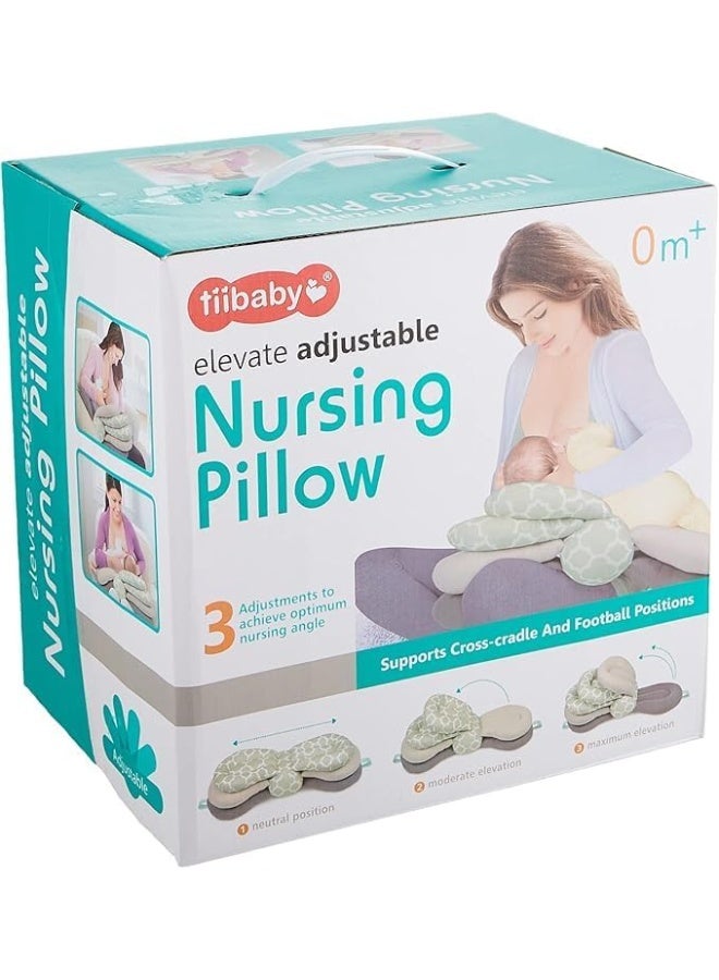 Tiibaby Adjustable Baby Nursing Pillow – Multi-Color 100% Cotton Feeding Cushion For Newborns (0–12 Months) - Image 1