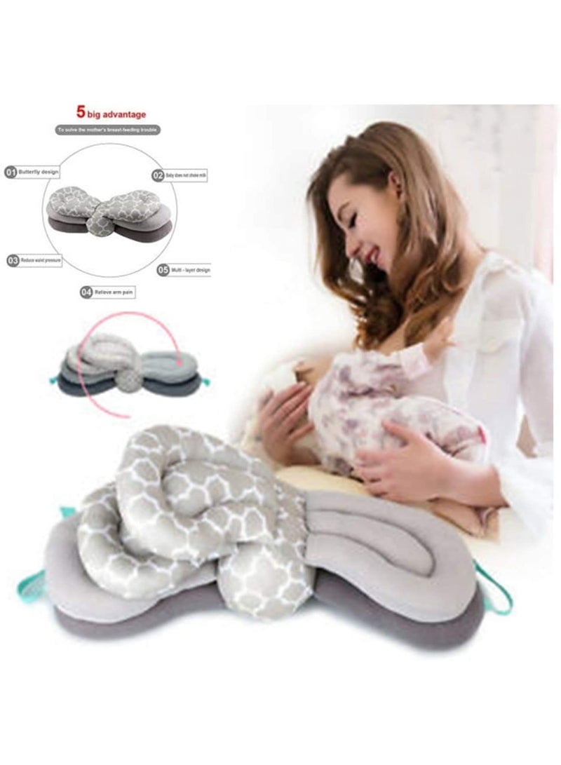 Tiibaby Adjustable Baby Nursing Pillow – Multi-Color 100% Cotton Feeding Cushion For Newborns (0–12 Months) - Image 2