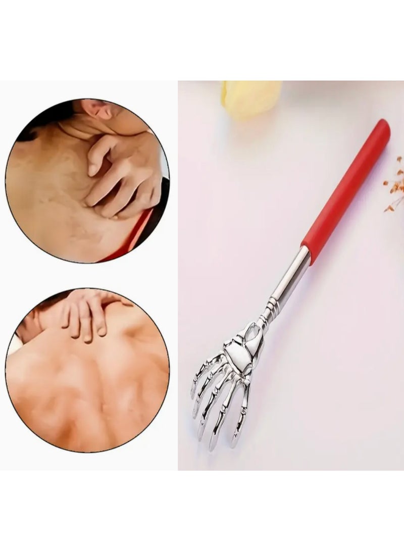 Adjustable Stainless Steel Telescopic Claw Back Scratching, Ergonomic Handle, Portable Massage and Scratching Artifact - Image 1
