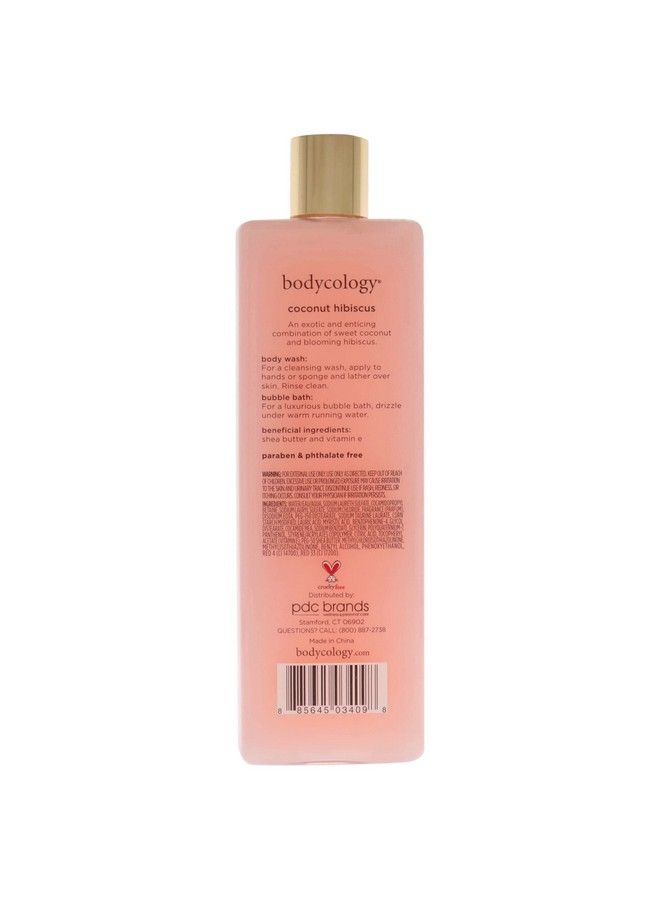 Bodycology Coconut Hibiscus Moisturizing Body Wash For Women 16 Ounce - Image 3