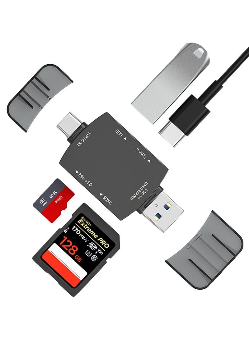 Universal USB C Card Reader for iPhone 15, iPad, MacBook, Laptop, PC, Galaxy, and Android Devices - Image 1