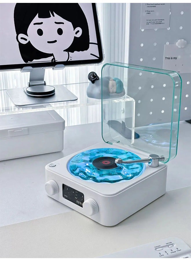 Mini Retro White Noise Bluetooth Speaker Portable Vintage Sleep Aid Bluetooth Speaker Subwoofer With RGB Light Support TF Card - Image 4