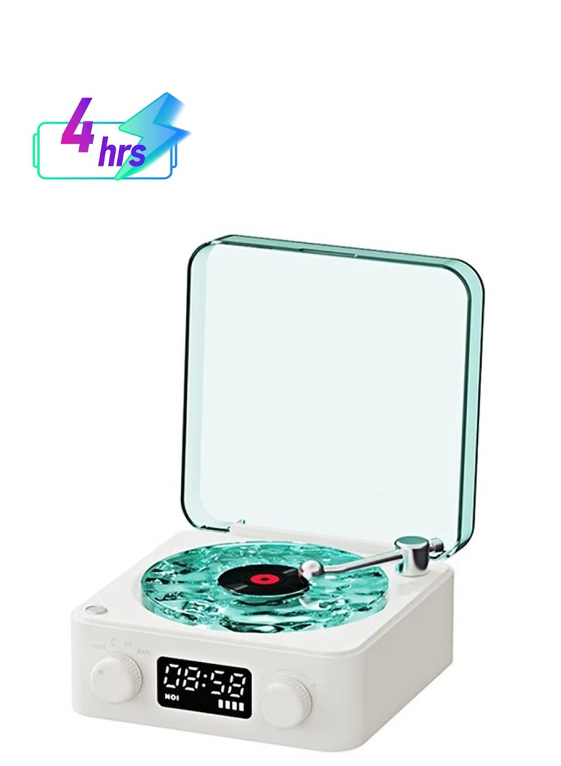 Mini Retro White Noise Bluetooth Speaker Portable Vintage Sleep Aid Bluetooth Speaker Subwoofer With RGB Light Support TF Card - Image 1