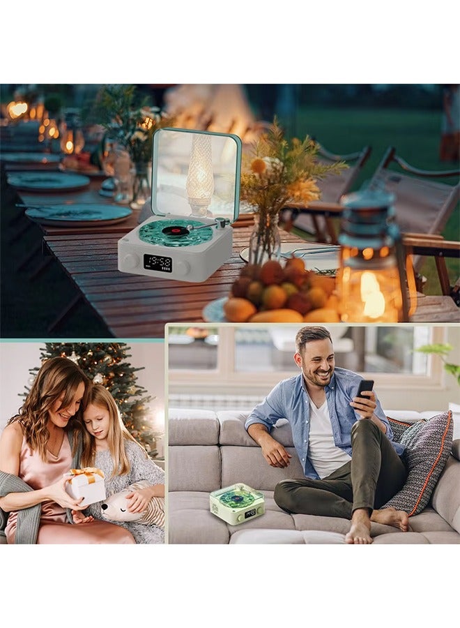 Mini Retro White Noise Bluetooth Speaker Portable Vintage Sleep Aid Bluetooth Speaker Subwoofer With RGB Light Support TF Card - Image 2