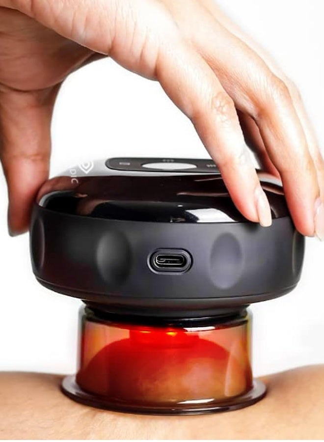 Topleo 4-in-1 Smart Cupping Therapy Massager, Red Light Therapy for Targeted Pain Relief, Knots, Aches, Muscle Soreness, Circulation & Tighter Skin, Portable Electric Cupping Kit - Image 1