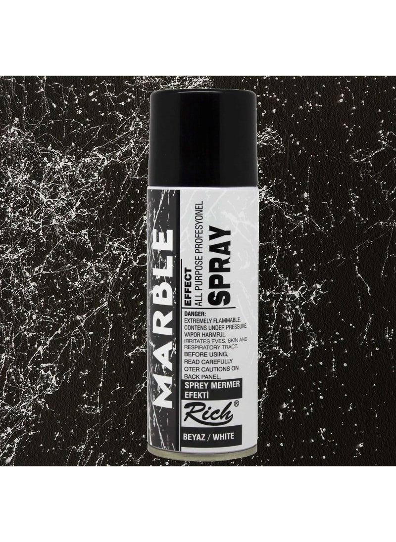 RICH - Marble Effect Spray 200 ml - White - Image 1