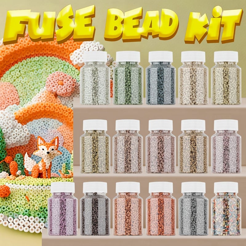 3000 Pcs Melting Bead Kit Multi Series for 3D Pixel Puzzle Handmade Decoration Party Gift - Image 1