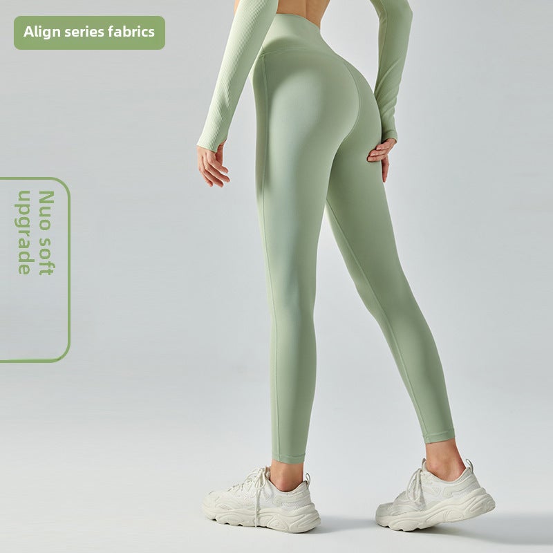 Generic Ningbo Datura High-Waist Seamless Yoga Pants for Women Mung bean paste [glutinous soft upgrade]]