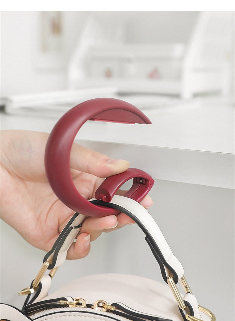 5pcs table bag hook removable hook no punching desk side portable hook - Image 2