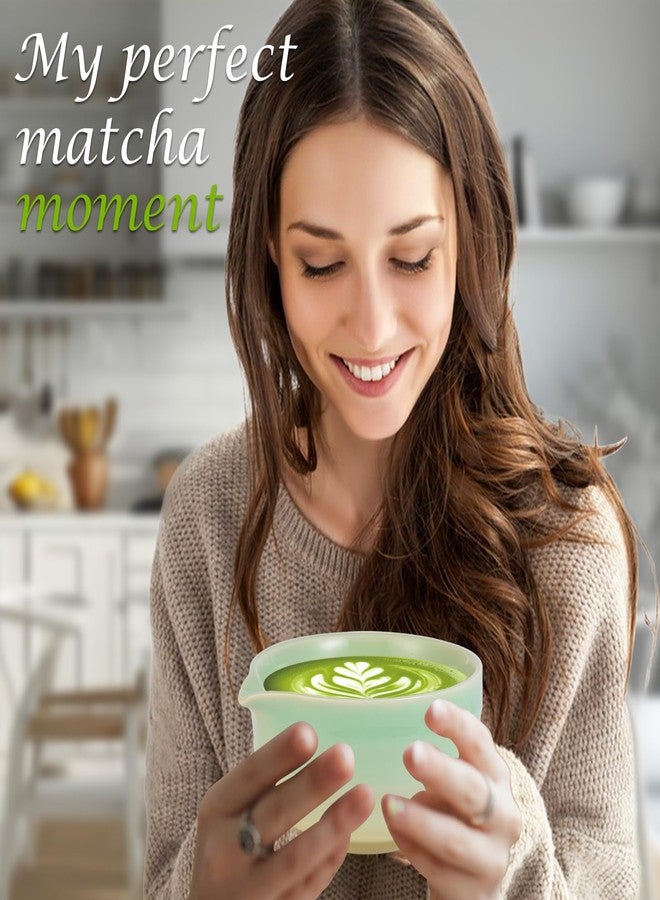 Jayhanvoe Matcha Whisk Set, Japanese Tea Set Includes Matcha Bowl with Spout, Bamboo Whisk, Ceramic Chasen Holder, Scoop, Sifter, 5 pcs Traditional Tea Making Kit for Matcha Lovers Christmas Gifts for Women Men - Image 2