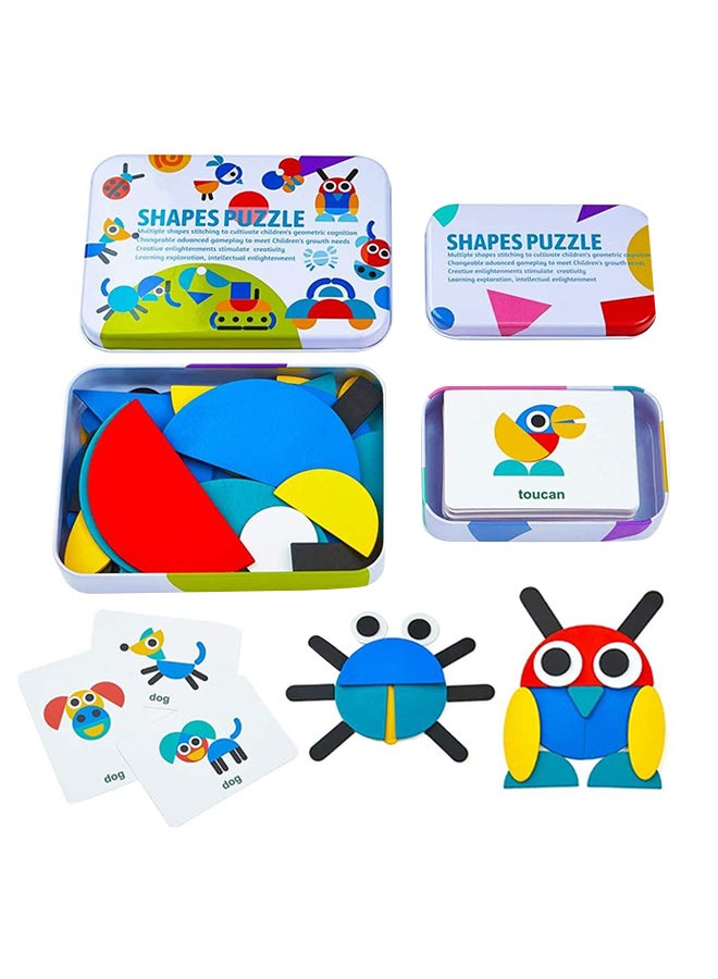 Wooden Jigsaw Montessori Puzzle 10.7 x 5.4 x 1.5cm - Image 1