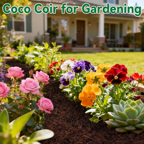 ZeeDix 8 Pack Coco Coir Brick (11.2lbs), 100% Organic Coconut Coir for Garden Soil & Potting Mix, Low EC and pH Balance, Compressed Coconut Husk Fiber for Seed Starter Soil for Indoor Outdoor Plants - Image 3