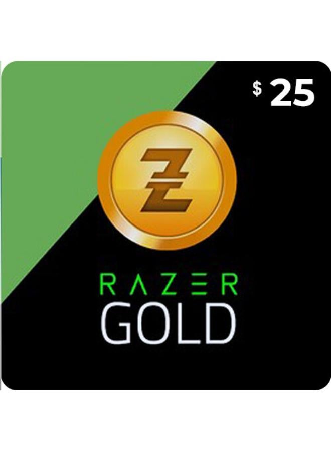 Global Razer Gold PIN Gift Card 25 USD