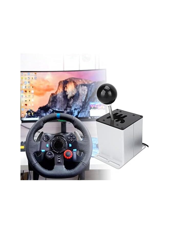 Sorandy - Usb Simulator Shifter 6 R H Gear Shifter For G29 G27 G25 G920 G923 For Thrustmaster T300 T300Rs Gt T500 Steering Wheels For Wrc、Est 1、Est 2、Lfs、Dirt2、Dirt4、Ats Etc. - Image 1