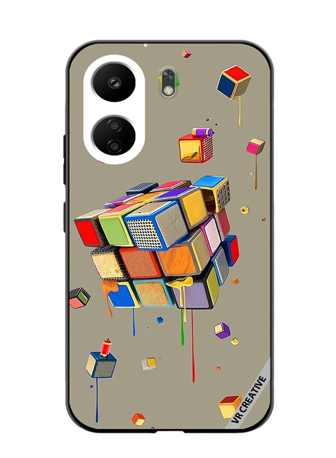 VR CREATIVE Protective Case Cover For Xiaomi Redmi 13C Dice Design Multicolour - Image 1