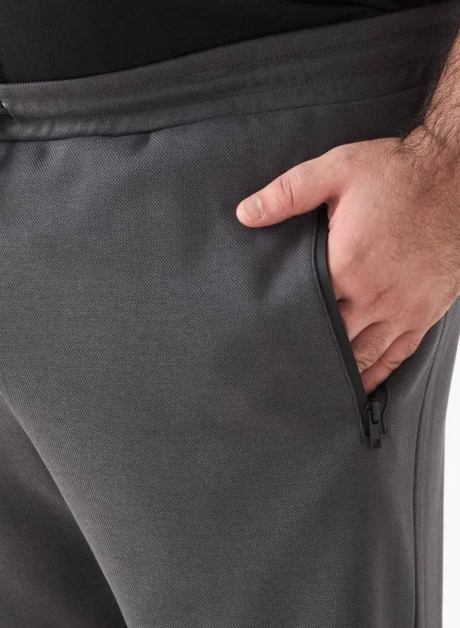 Maxim  Plus Size Panelled Flexi Waist Joggers with Pockets for Men | Best Price UAE