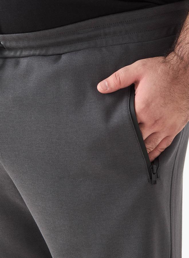 Splash FAV Plus Size Panelled Flexi Waist Joggers with Pockets - Image 4