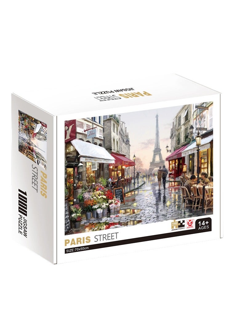 1000 قطعة أحجية ألغاز زيتية ملونة مناظر طبيعية - Image 1