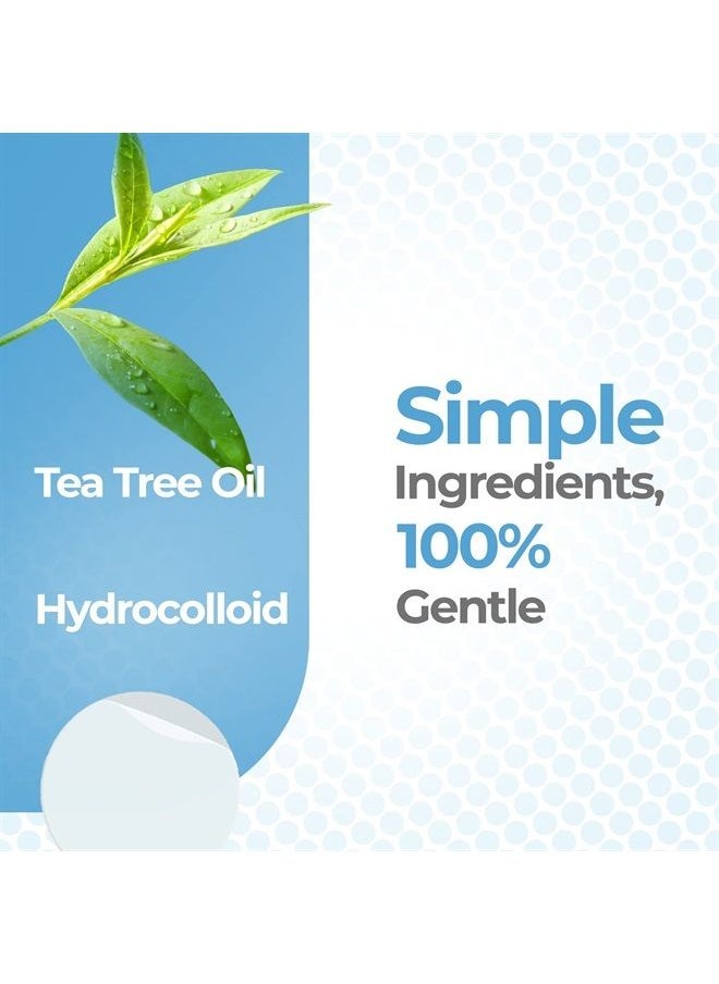 Acne Patches (120 Pack), Tea Tree Oil and Hydrocolloid Pimple Patches for Face, Zit Patch (3 Sizes), Blemish Patches, Acne Dots, Pimple Stickers, Acne Patch and Pimple Patch