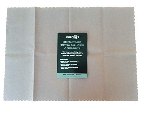 Nushine Gold, White Gold & Platinum Cleaning Cloth (Large 44 x 31.5cm) - Contains Special Impregnation - Image 2