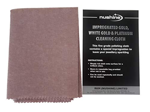 Nushine Gold, White Gold & Platinum Cleaning Cloth (Large 44 x 31.5cm) - Contains Special Impregnation - Image 1