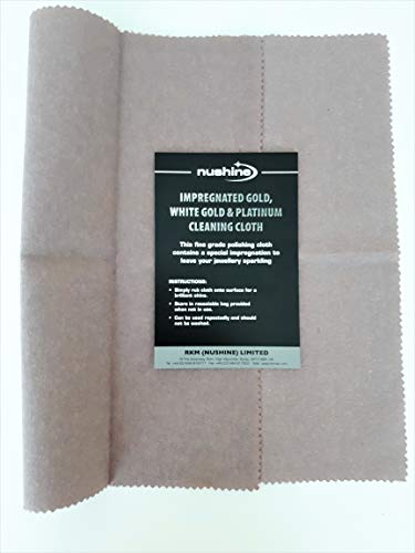 Nushine Gold, White Gold & Platinum Cleaning Cloth (Large 44 x 31.5cm) - Contains Special Impregnation - Image 3