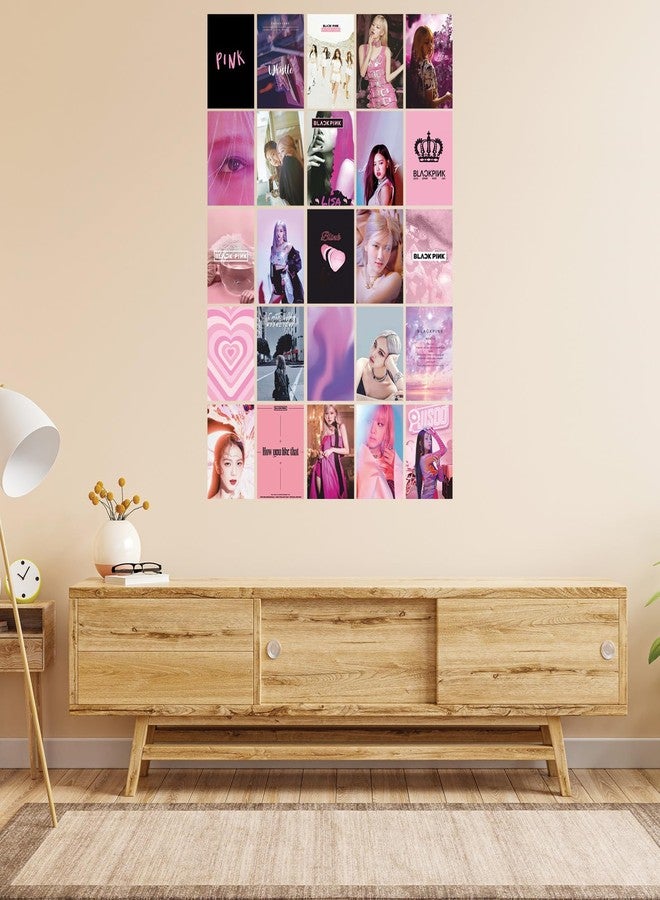 CVANU BLACKPINK Boho Style Aesthetic Collage Kit Mini Poster for Wall Decor Multicolor 25pcs (6inchX4inch)_202309-113/1 - Image 3