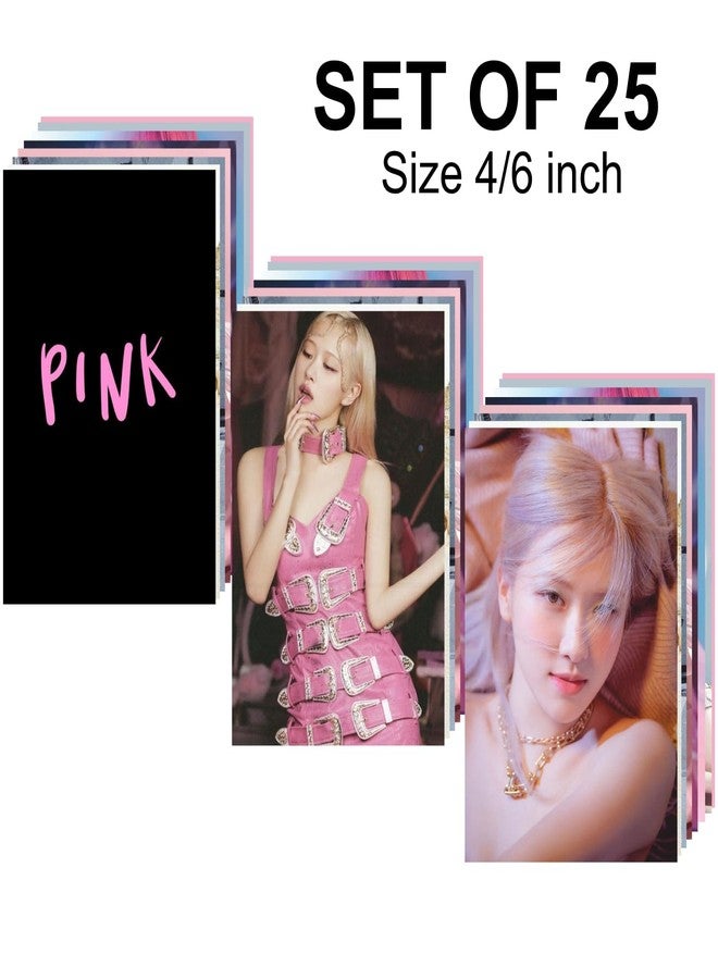 CVANU BLACKPINK Boho Style Aesthetic Collage Kit Mini Poster for Wall Decor Multicolor 25pcs (6inchX4inch)_202309-113/1 - Image 4