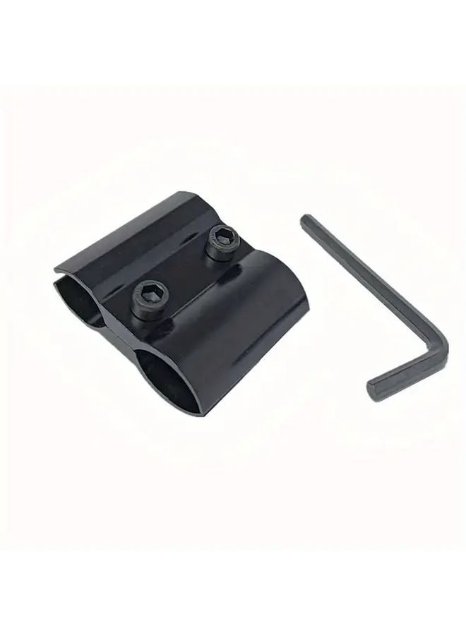 2pcs Black Heavy Duty Aluminum Flashlight Holder with Hex Wrench Clip for 11 23mm - Image 1