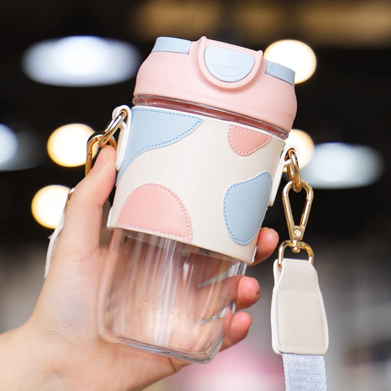 Primetan BPA Free Plastic Cup with Dual Lid Sipper and Straw Leak Spill Proof Tumbler Travel Tumbler for Hot Cold Drinks Like Coffee Shake Juice for OfficeHomeCar Random Color - Image 1