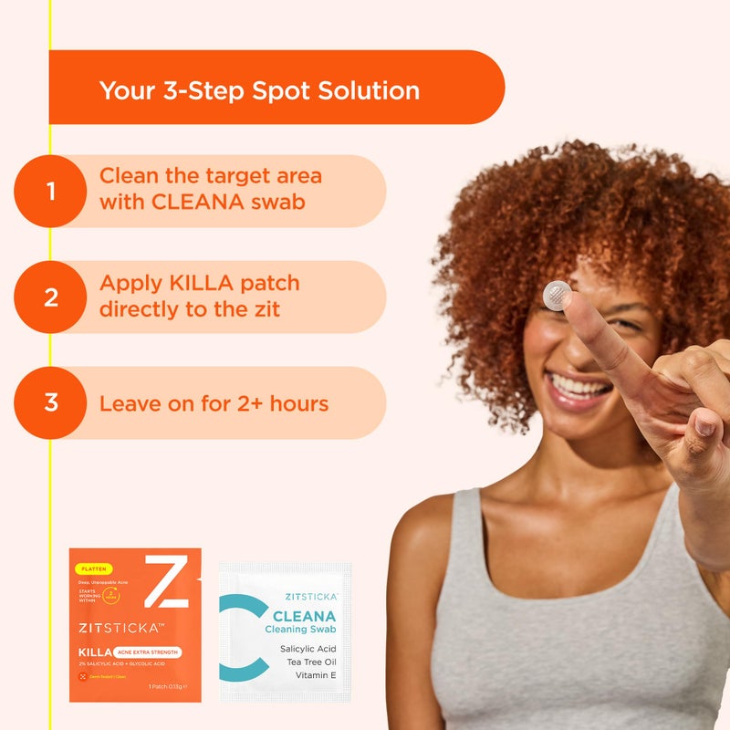 ZitSticka Extra Strength Killa Acne Microdart Patches for Face - OTC Acne Treatment with 2% Salicylic Acid - Fast Acting Microdarts for Deep, Early-Stage Zits & Blemish - 20 Count - Image 5