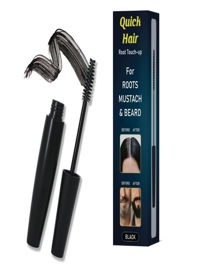 buzzmex Quick Cover-Up Hair Black Covers Grey Roots & Bald Spots Instantly Highly Pigmented, Fuller & Denser LookHair Color Comb Stick, Waterproof and Sweat-Proof Grey Hair Coverage for Men & Women| Flawless Application (BLACK) - Image 1