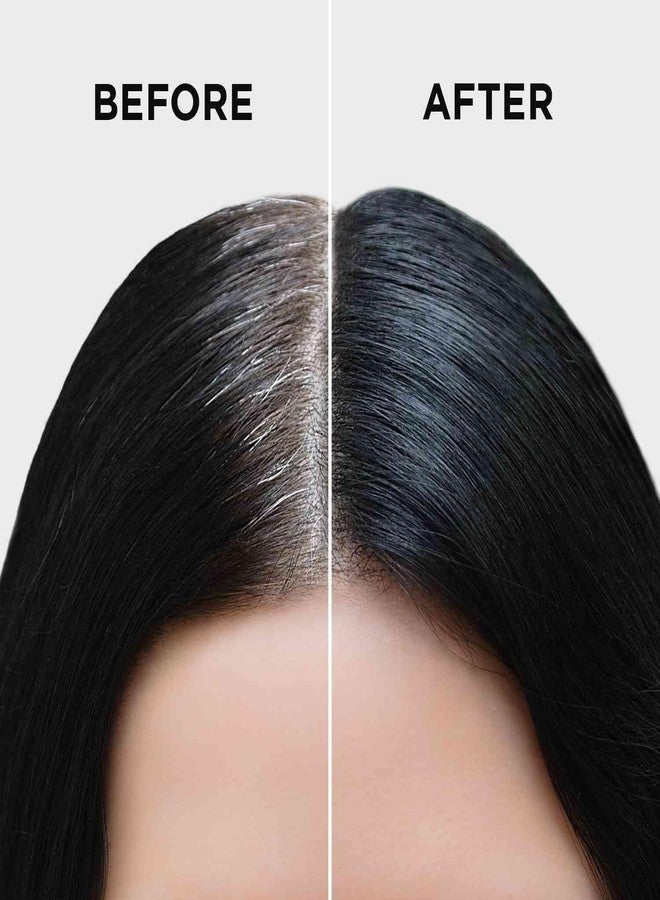 buzzmex Quick Cover-Up Hair Black Covers Grey Roots & Bald Spots Instantly Highly Pigmented, Fuller & Denser LookHair Color Comb Stick, Waterproof and Sweat-Proof Grey Hair Coverage for Men & Women| Flawless Application (BLACK) - Image 4