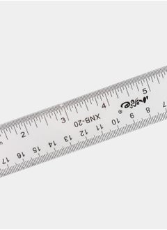 Generic XiaNiBa Ruler 20 cm, plastic, transparent - 1 pc - No:X9020  - Image 4