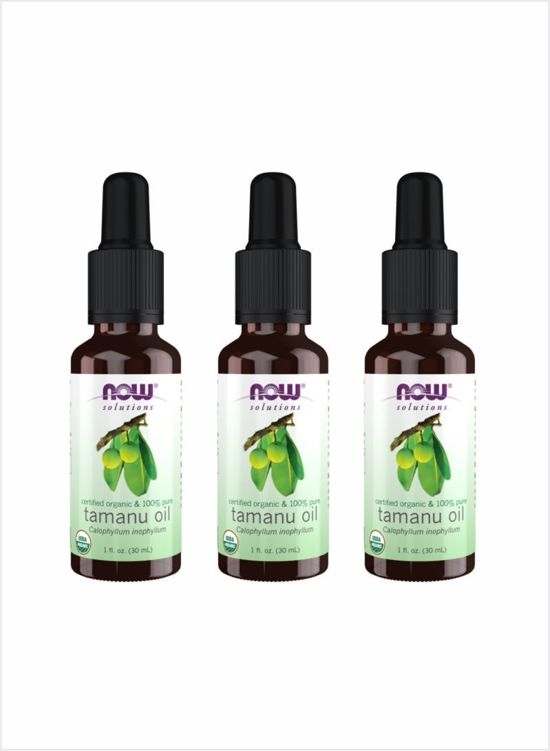 Now Essential Oils 100% Pure Organic Tamanu Oil – 30ml (Pack of 3)