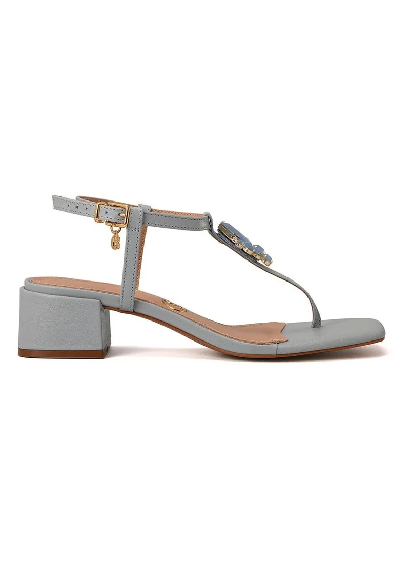 Carmen Steffens Sky Blue Sandal with Gemstones and Crystals