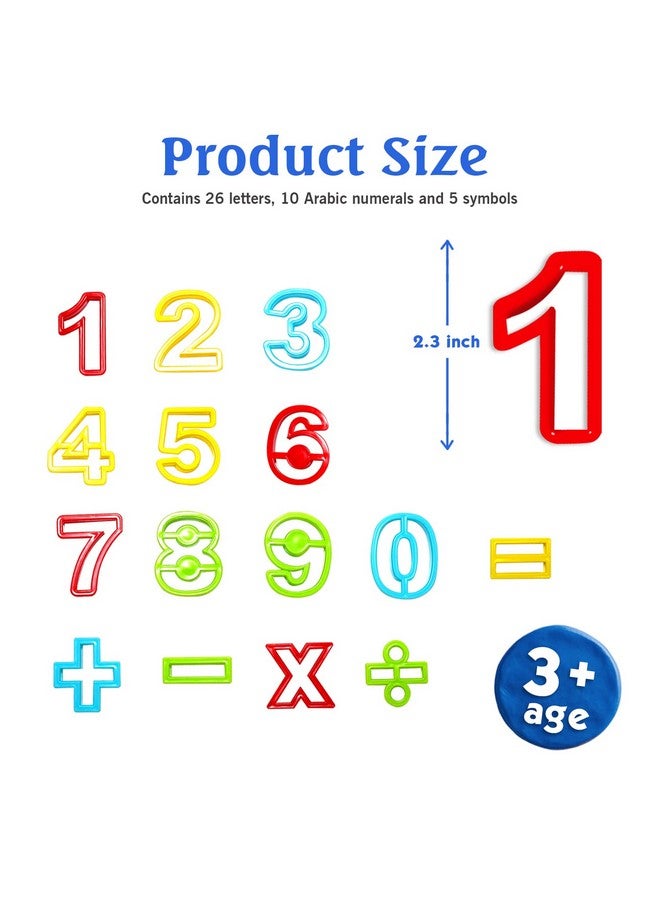 Rimobul Numbers Dough Cutter Kit, Assorted Colors - Image 2