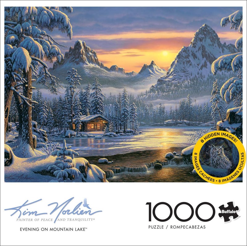 Buffalo Games - Kim Norlien - Evening on Mountain Lake - 1000 Piece Jigsaw Puzzle for Adults -Challenging Puzzle Perfect for Game Nights - Finished Size is 26.75 x 19.75 - Image 2