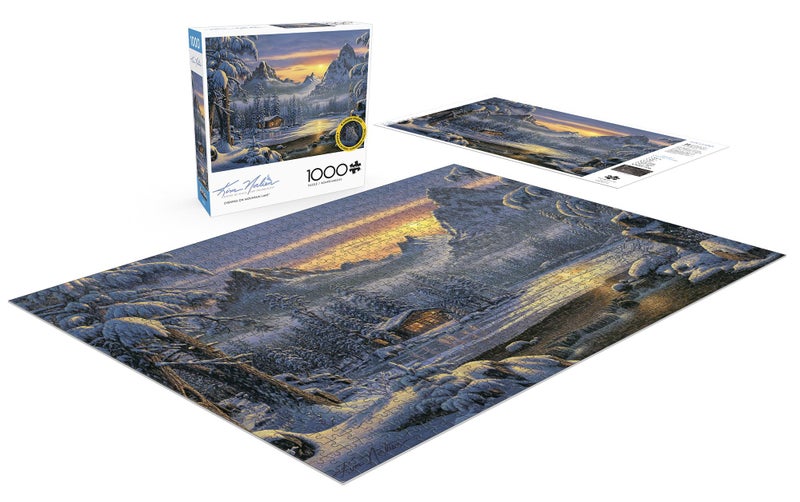 Buffalo Games - Kim Norlien - Evening on Mountain Lake - 1000 Piece Jigsaw Puzzle for Adults -Challenging Puzzle Perfect for Game Nights - Finished Size is 26.75 x 19.75 - Image 4