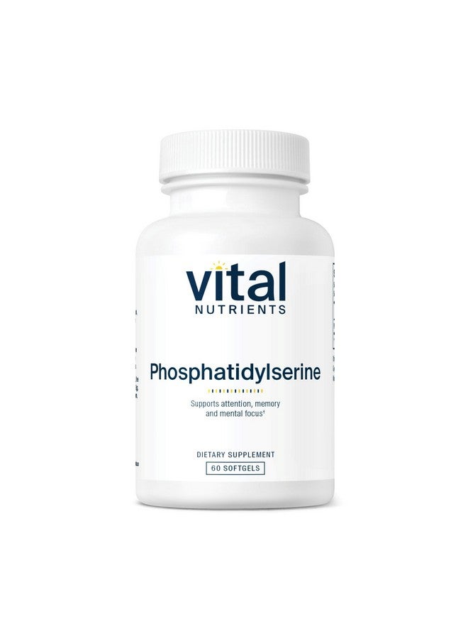 Vital Nutrients Phosphatidylserine | 150mg Phosphatidylserine Supplement | Powerful Nootropic for Attention, Memory, and Mental Focus Support* | Gluten, Dairy, Soy Free | Non-GMO | 60 Softgels - Image 1