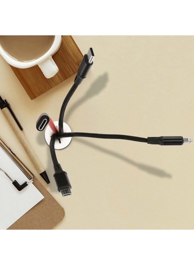 AccEncyc 12 Pcs Cable Cord Grommet Silicone Cable Grommet 3/4" Wire Hole Cover Cable Management Wire Organizer Cable Pass Through Desk Grommet for Table, Computer Desk, Office, Home - Image 4