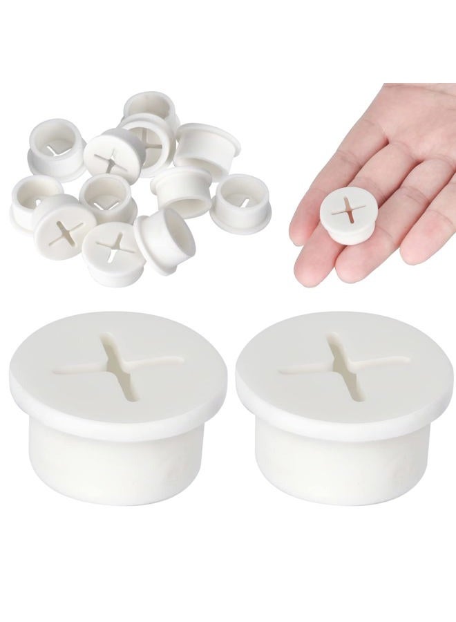 AccEncyc 12 Pcs Cable Cord Grommet Silicone Cable Grommet 3/4" Wire Hole Cover Cable Management Wire Organizer Cable Pass Through Desk Grommet for Table, Computer Desk, Office, Home - Image 1