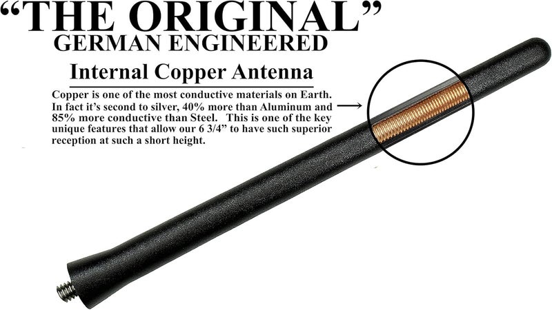 AntennaMastsRus 6 3/4 Inch Short Rubber Antenna for Acura RDX (2007-2012) - Car Wash Proof - Image 4
