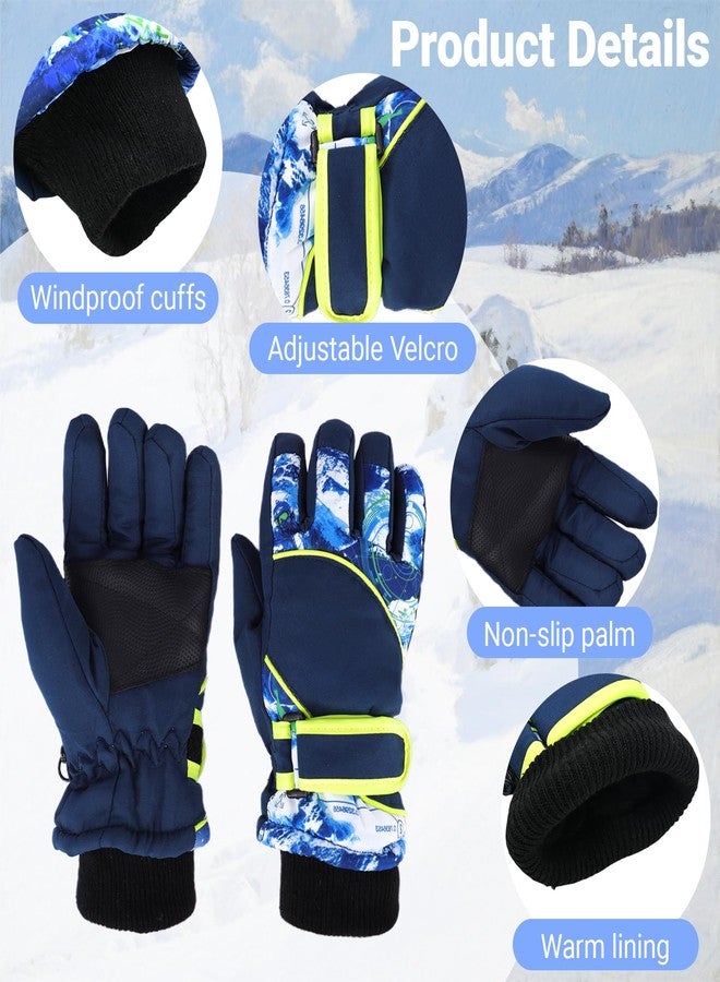 XuoAz Kids Winter Ski Gloves Waterproof Snow Gloves Non Slip Warm Snowboard Mittens for Boys Girls (for 4-7 Years) - Image 3