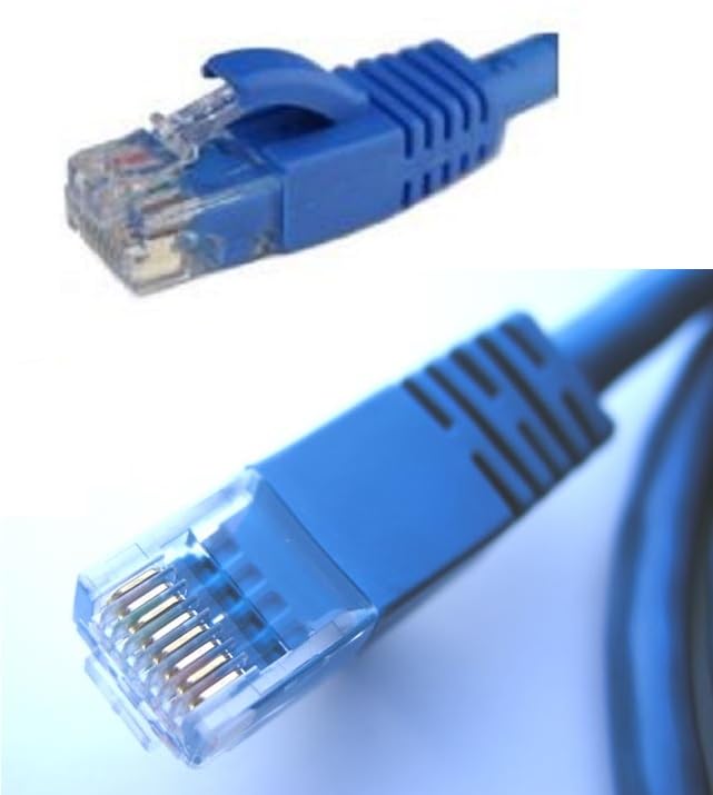 UbiGear 200ft Blue RJ45 CAT6 Ethernet LAN Network Internet Computer Solid Wire 23 AWG UTP Cable - Image 2