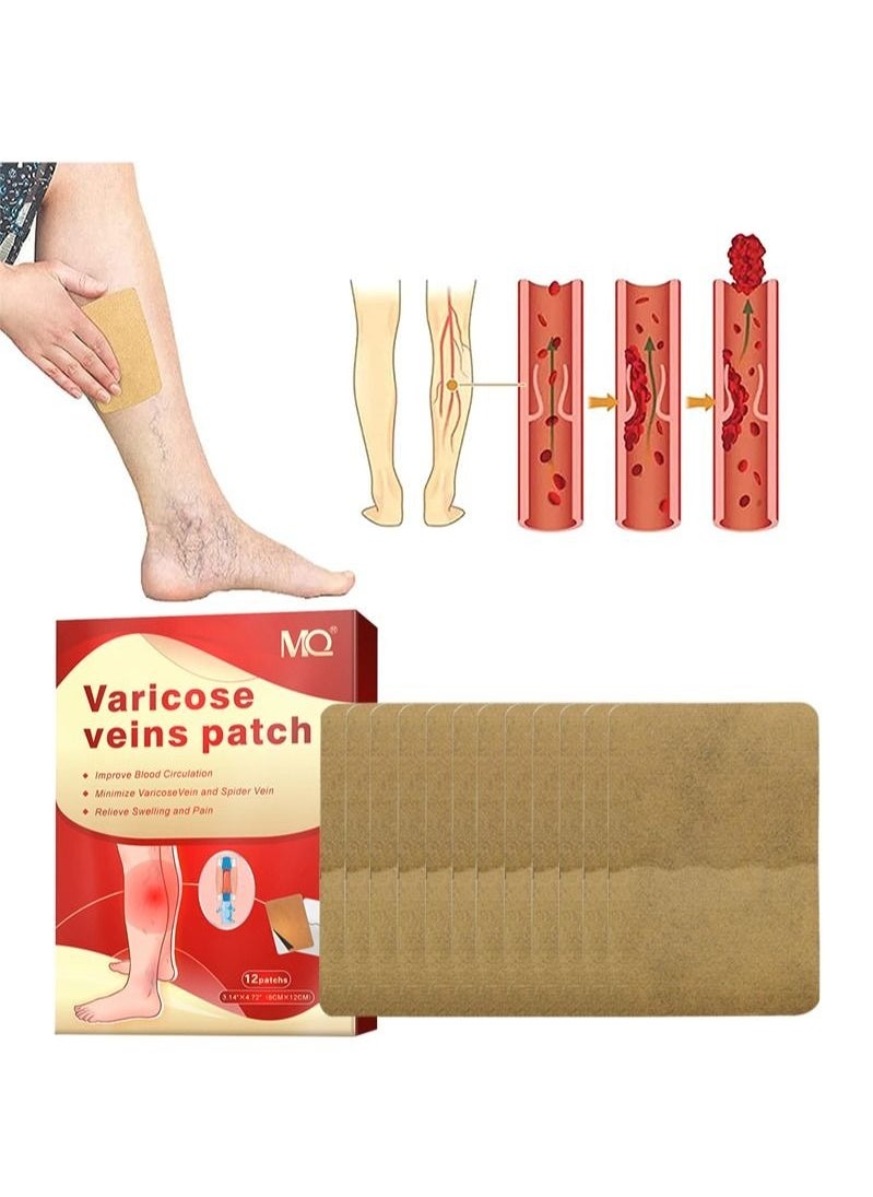 12 pieces of varicose vein treatment patches for legs, promote metabolism, improve blood circulation, and relieve leg fatigue - pzsku/Z6834A042E5715007ECBBZ/45/_/1694190207/17fb7223-52a9-494d-848f-1225a3d88570