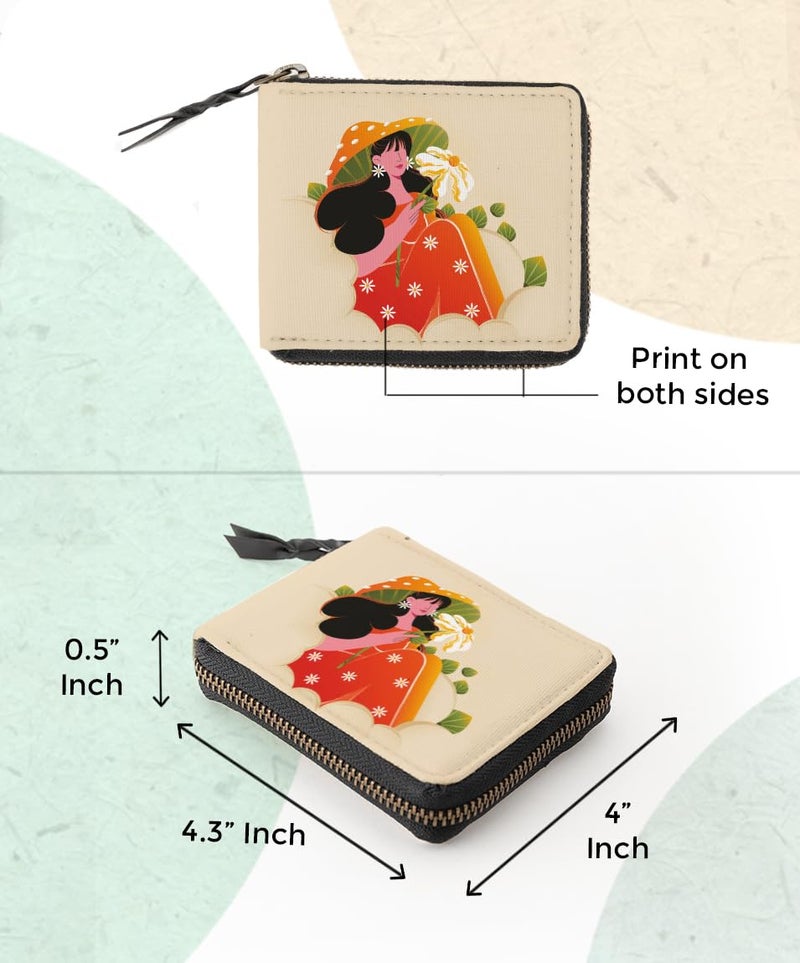 Kalankit Wallet for Woman | Compact Pocket Small Purse for Women, Mini Bi-Fold Card Holder, Women's Wallet | Cute Money Purse for Girls | Gift for Teenage Girls, Female Friends, Birthday Gifts - Image 4