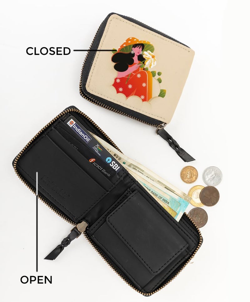 Kalankit Wallet for Woman | Compact Pocket Small Purse for Women, Mini Bi-Fold Card Holder, Women's Wallet | Cute Money Purse for Girls | Gift for Teenage Girls, Female Friends, Birthday Gifts - Image 3
