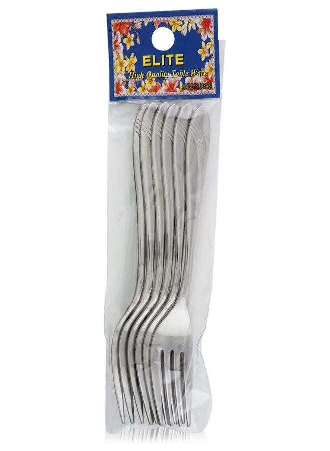 نيبمينينت طقم شوك للفاكهة من 6 قطع فضي - Image 2